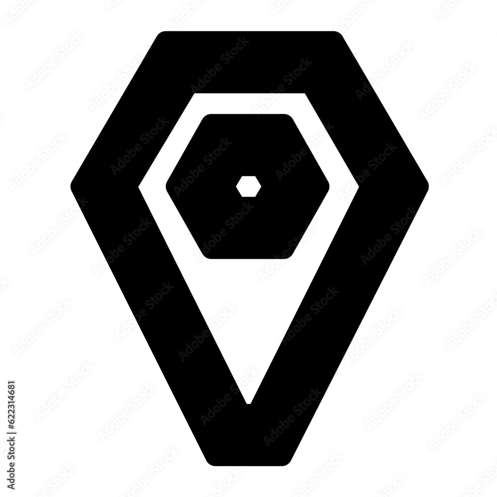 Poster location icon. suitable for website ui design