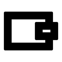 Wallet icon. Suitable for website UI design