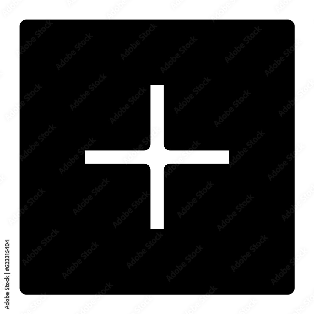 Poster add icon. suitable for website ui design