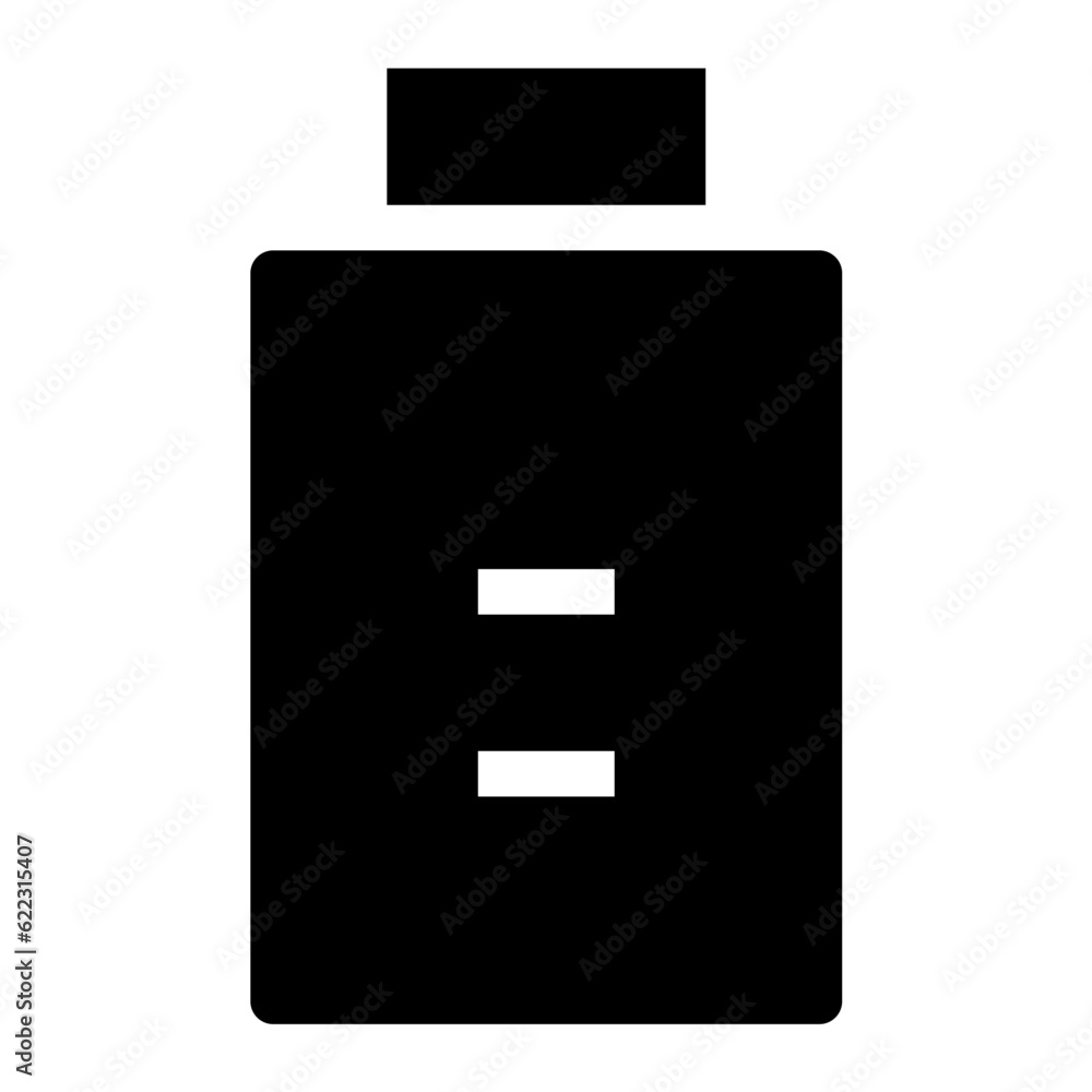 Poster battery icon. suitable for website ui design