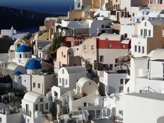 Building in the town of Santorini, Greece