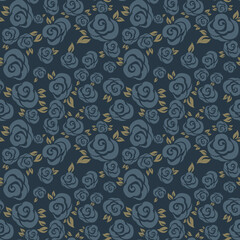 seamless vector flower pattern on  background