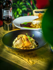 chicken dish at the restaurant