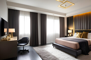 Luxury Modern Bedroom Hotel Architecture