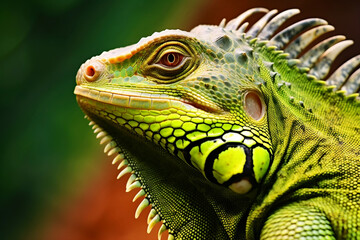 Obraz premium iguana on a tree