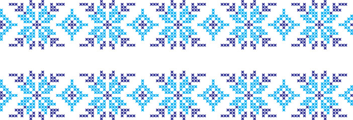 embroidered Ukrainian national pattern cross