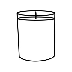 candle line art logo illustration