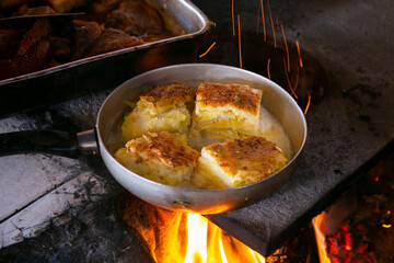 Potato cake is a dish consisting of a base of potatoes. It is consumed mainly in South American countries.