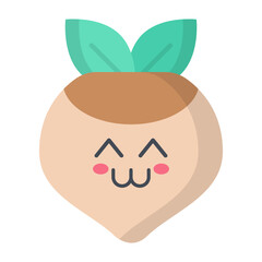 Hazelnut Flat Icon