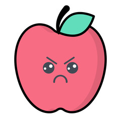 Apple Line Color Icon