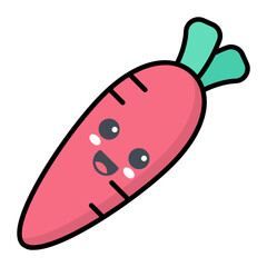 Carrot Line Color Icon