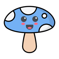 Mushroom Line Color Icon