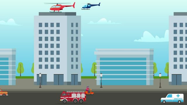 Hospital building. Health centre in the city