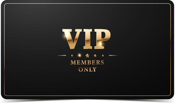 Premium VIP Card. Black and gold luxury vip business card design template. - Powered by Adobe