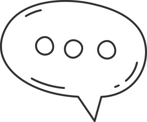 Fototapeta premium Speech Bubble Doodle