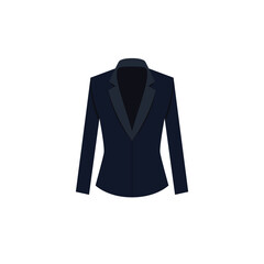 Black suit icon, businessman fashion concept, blazer illustration vector