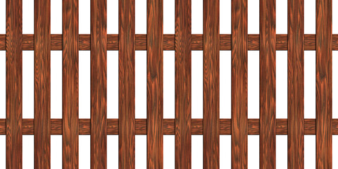 A fence made of boards seamless texture wood illustration