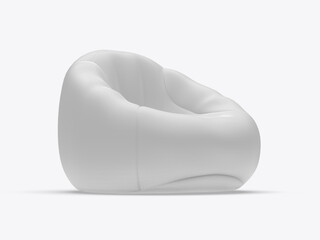 Bean bag for branding and mock up. Blank 3d illustration.