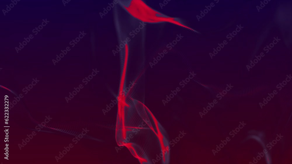 Poster technology background. abstract digital particle wave. futuristic dotted wave. network connection st