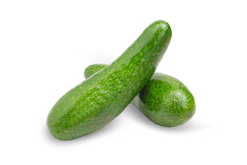 Fresh Green Avocado: Healthy, Organic, and Ripe Superfood on White Background, Clipping Path. Perfect Nutritiou Recipe, Vegetarian and Vegan Dishe. Delicious and Tasty Culinary Ingredient for Cooking