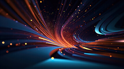 Fototapeta premium Abstract digital data background. Can be used in the description of network abilities, technological processes, digital storages, science, education, etc.