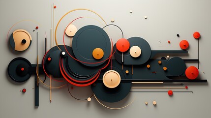 Obraz premium stylish geometric picture for interior design