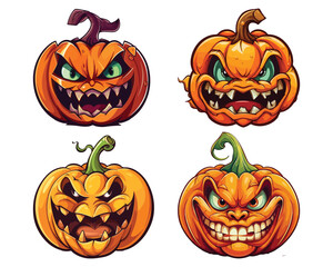 halloween pumpkin set