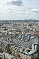 Beautiful view from the top of the Eiffel Tower in Paris, France