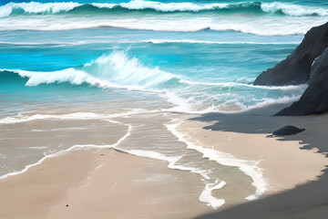 draw a beach abstract
Generative AI