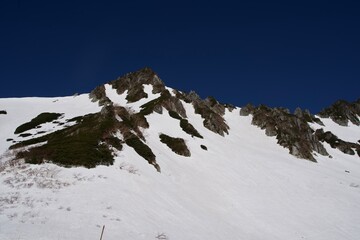 Mt. Houken in snowy scenery