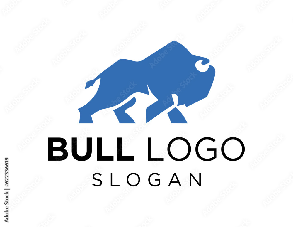 Aufkleber logo about bull on a white background. created using the coreldraw application.