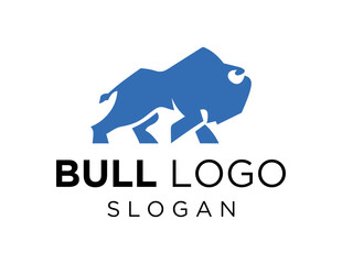 Obraz premium Logo about Bull on a white background. created using the CorelDraw application.