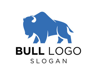 Obraz premium Logo about Bull on a white background. created using the CorelDraw application.