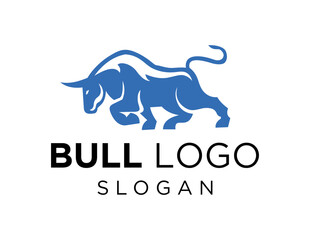 Logo about Bull on a white background. created using the CorelDraw application.