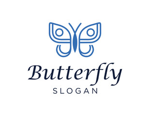 Logo about Butterfly on a white background. created using the CorelDraw application.