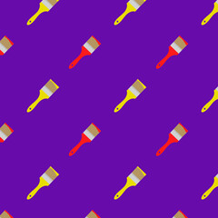 Fototapeta na wymiar Paintbrush pattern on a purple background