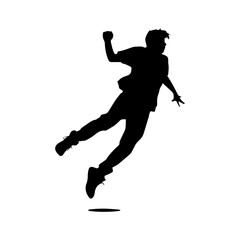 jumping figure silhouette illustration