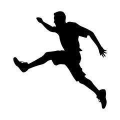 jumping figure silhouette illustration