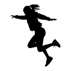 jumping figure silhouette illustration