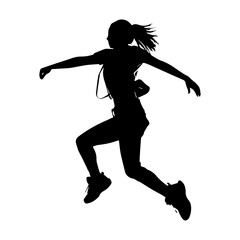jumping figure silhouette illustration
