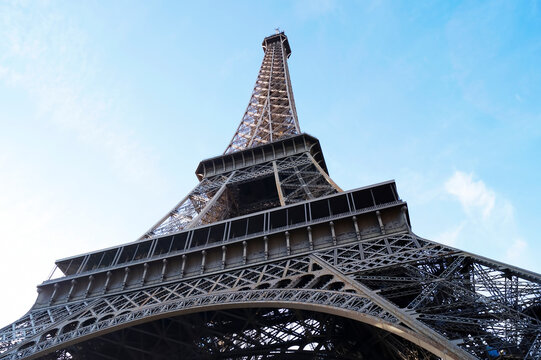 Eiffel Tower, the main landmark of Paris, France