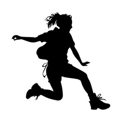 jumping figure silhouette illustration