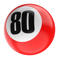 ball number 3D