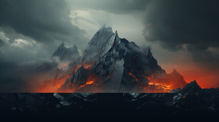 Fototapeta premium magic surrealistic landscape