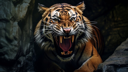 Naklejka premium portrait of a tiger