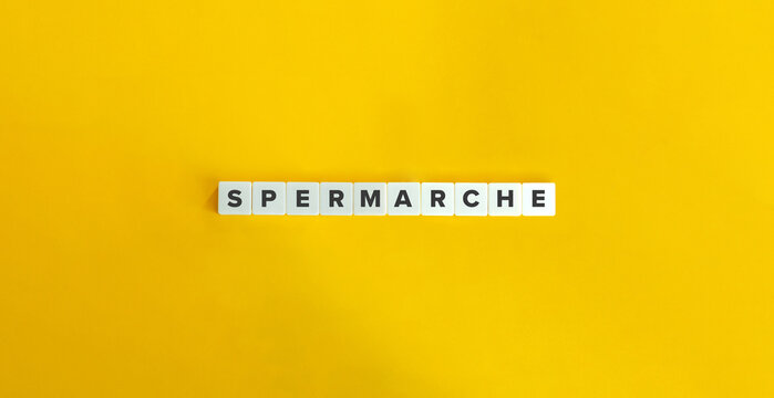 Spermarche Word and Concept Image.