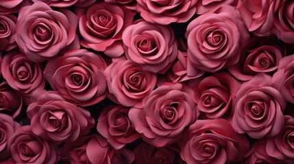 Rose flower background, AI generated Image