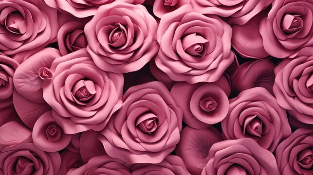 Rose flower background, AI generated Image