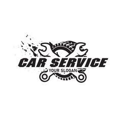 Car service logo in offroad graphic design template vector © MONTRI