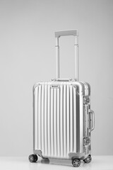 metal travel case with handle and wheels